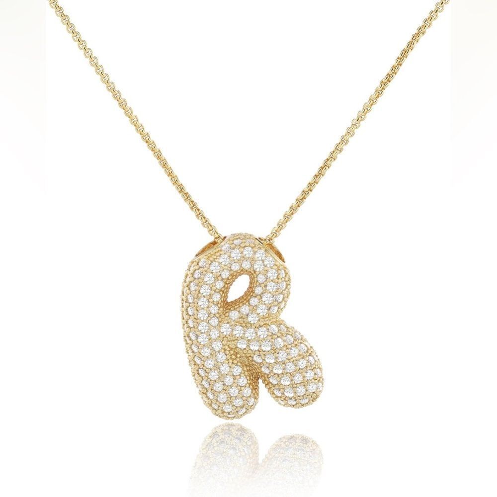 Ballon initials necklace M631